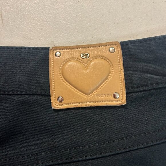 ESCADA Black Stretch Cotton Denim Straight Leg Ankle Jeans Size 38 US 6 8 - Picture 7 of 7